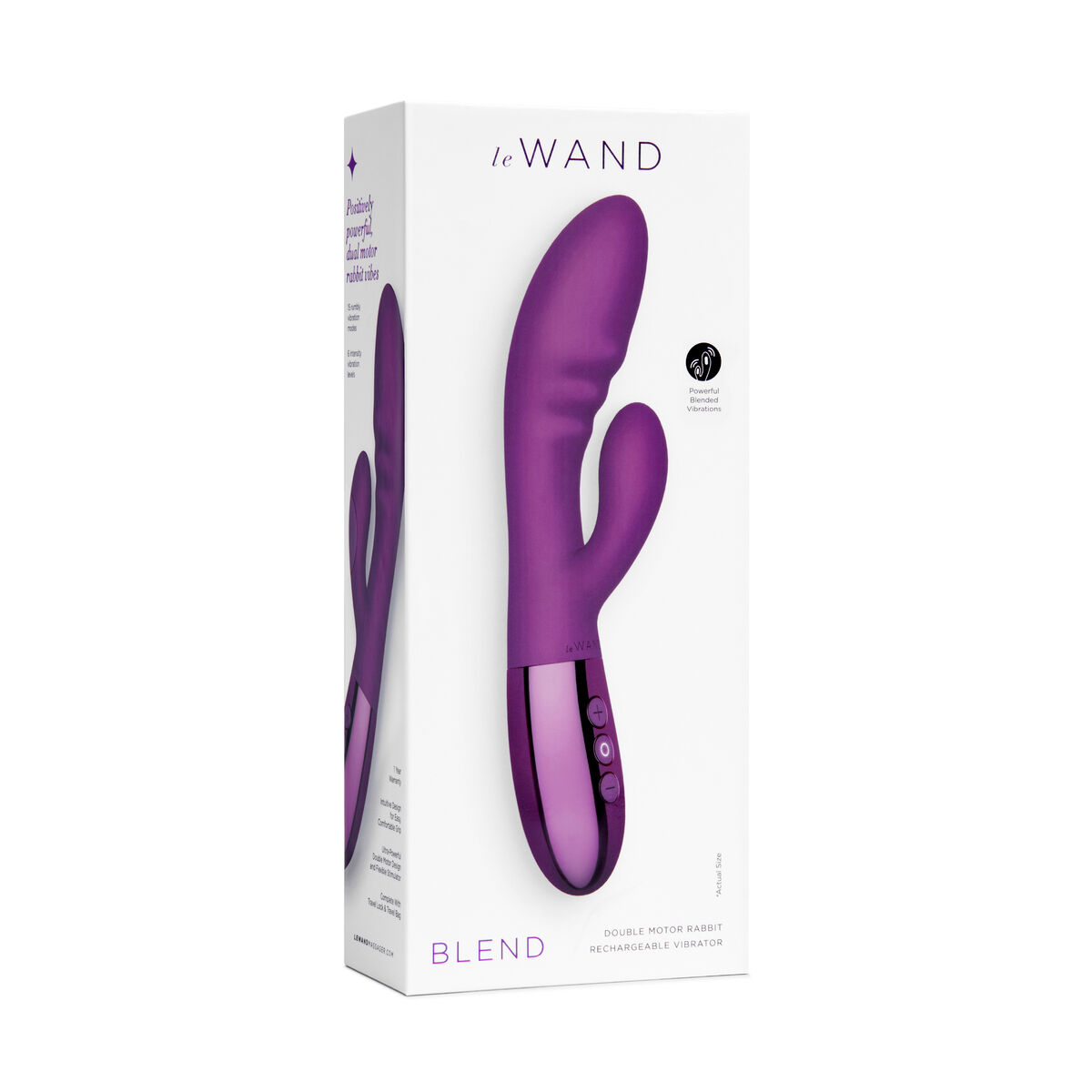 Vibratore per il Punto-G Le Wand Blend Viola